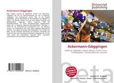 Buchcover von Ackermann-Göggingen
