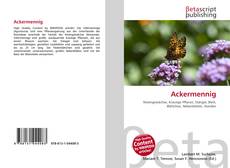 Buchcover von Ackermennig