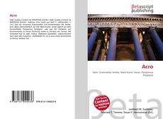 Buchcover von Acro