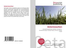 Copertina di Ackernüsschen