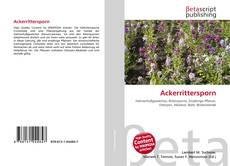 Copertina di Ackerrittersporn