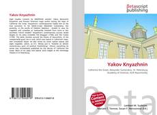 Buchcover von Yakov Knyazhnin