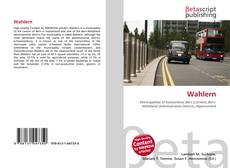 Buchcover von Wahlern