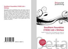 Обложка Southern Foundries (1926) Ltd v Shirlaw