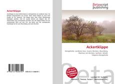 Couverture de Ackertklippe