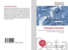 Buchcover von Ecological Genetics