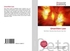 Buchcover von Unwritten Law