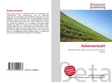 Couverture de Ackerwertzahl