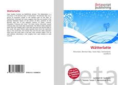 Buchcover von Wätterlatte