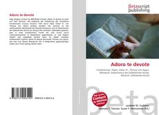 Copertina di Adoro te devote