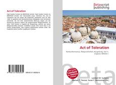 Couverture de Act of Toleration