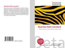 Copertina di Reaction Rate Constant