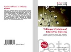 Buchcover von Valdemar Christian of Schleswig- Holstein