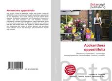 Copertina di Acokanthera oppositifolia