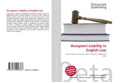 Copertina di Occupiers' Liability in English Law