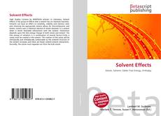 Couverture de Solvent Effects