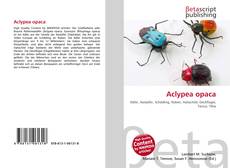 Couverture de Aclypea opaca