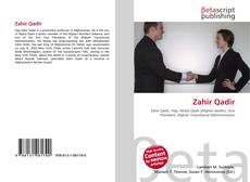 Buchcover von Zahir Qadir