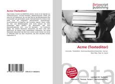 Couverture de Acme (Texteditor)