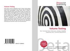 Couverture de Volume Testing