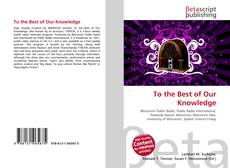 Couverture de To the Best of Our Knowledge