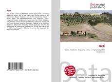 Copertina di Acri