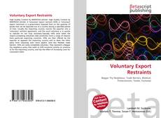 Copertina di Voluntary Export Restraints