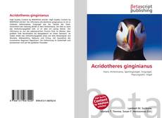 Couverture de Acridotheres ginginianus