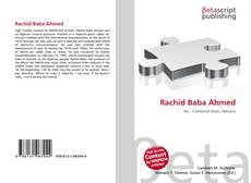 Copertina di Rachid Baba Ahmed
