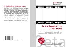 Copertina di To the People of the United States