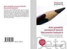 Buchcover von Acta synodalia sacrosancti Concilii Oecumenici Vaticani II