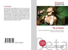 Buchcover von To a Frown