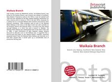 Buchcover von Waikaia Branch