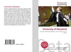 Buchcover von University of Maryland