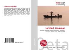 Buchcover von Lambadi Language