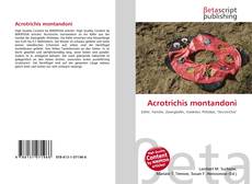 Couverture de Acrotrichis montandoni