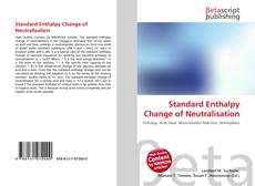 Buchcover von Standard Enthalpy Change of Neutralisation