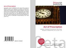 Buchcover von Act of Proscription