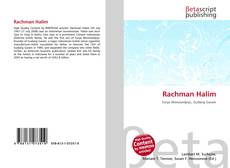 Copertina di Rachman Halim
