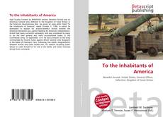 Buchcover von To the Inhabitants of America