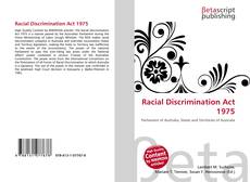 Copertina di Racial Discrimination Act 1975