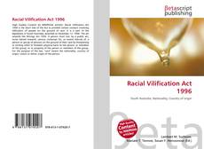 Copertina di Racial Vilification Act 1996