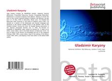 Buchcover von Uladzimir Karyzny