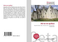 Copertina di Ad ea ex quibus