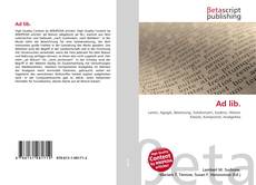 Capa do livro de Ad lib. 