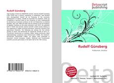 Copertina di Rudolf Günsberg