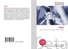 Capa do livro de Zaho 