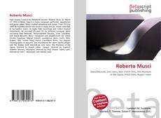 Capa do livro de Roberto Musci 