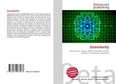 Bookcover of Osmolarity