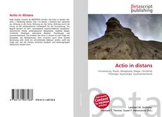 Couverture de Actio in distans